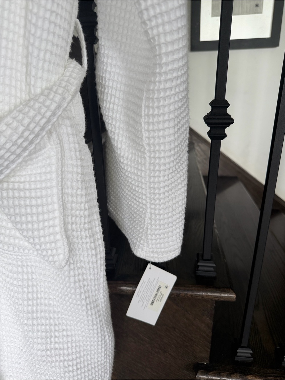 Hotel Collection White Waffle Robe - Picture 8 of 11